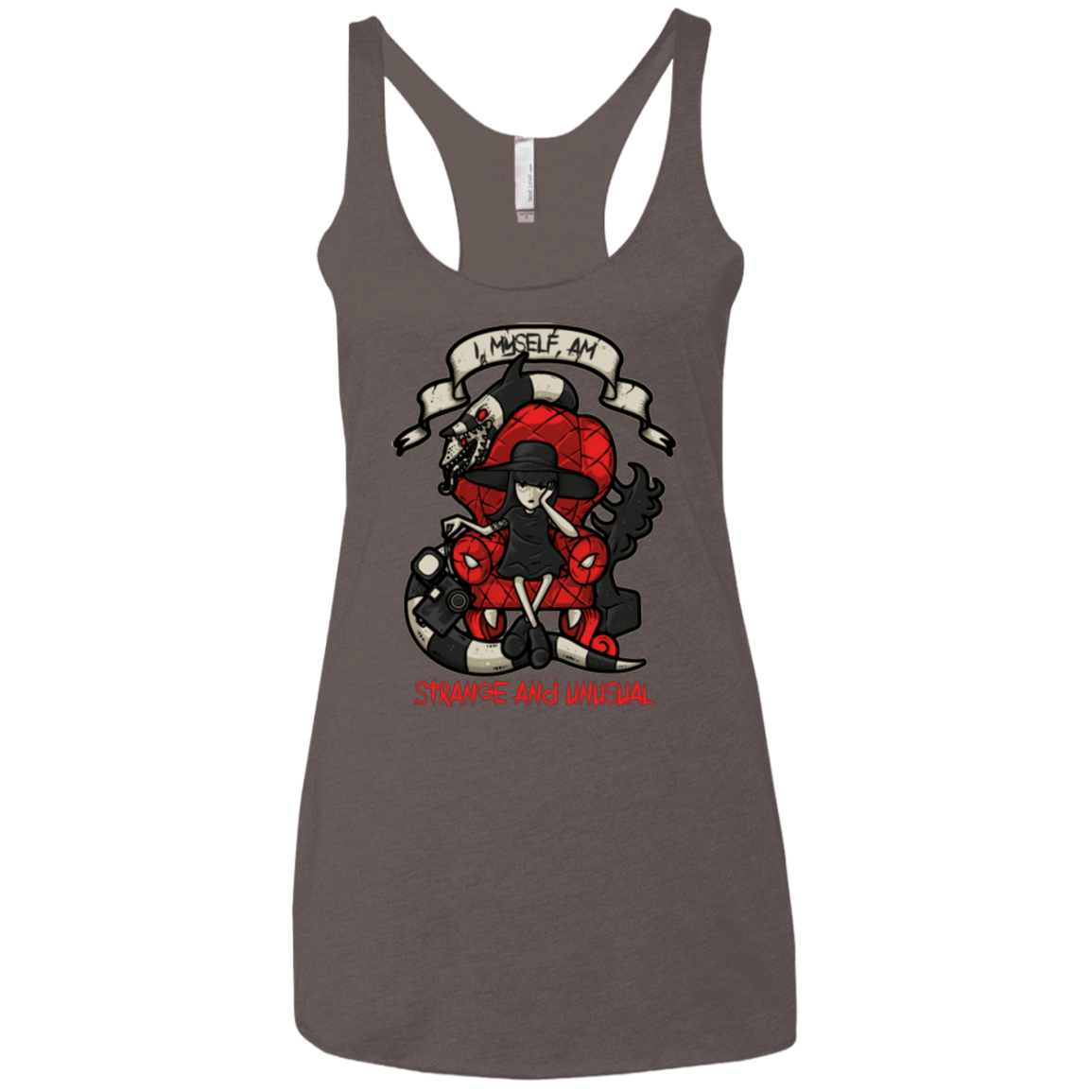 T-Shirts Macchiato / X-Small LYDIA THE STRANGE Women's Triblend Racerback Tank