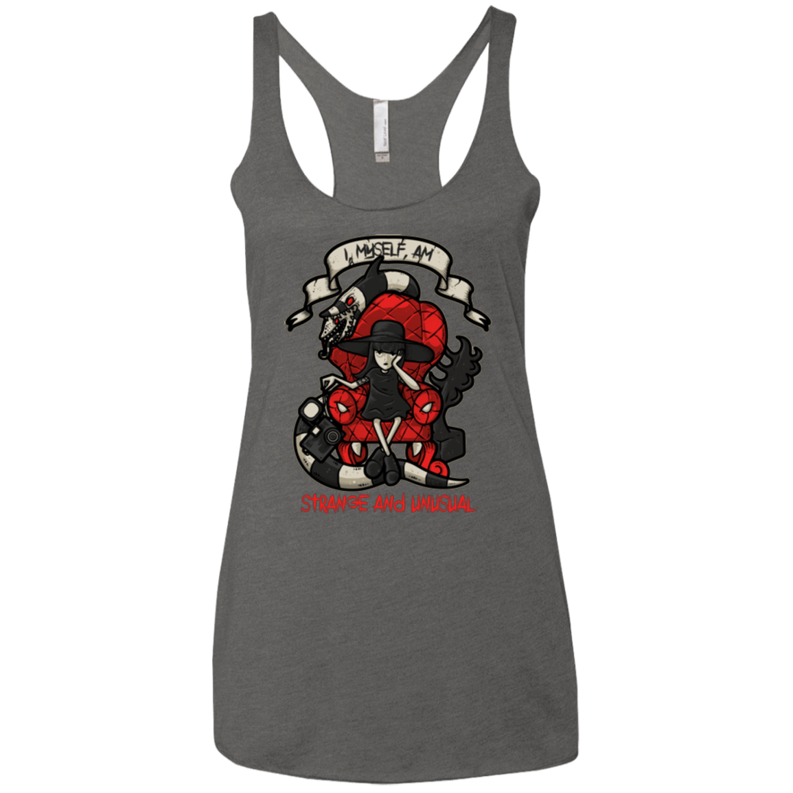 T-Shirts Premium Heather / X-Small LYDIA THE STRANGE Women's Triblend Racerback Tank