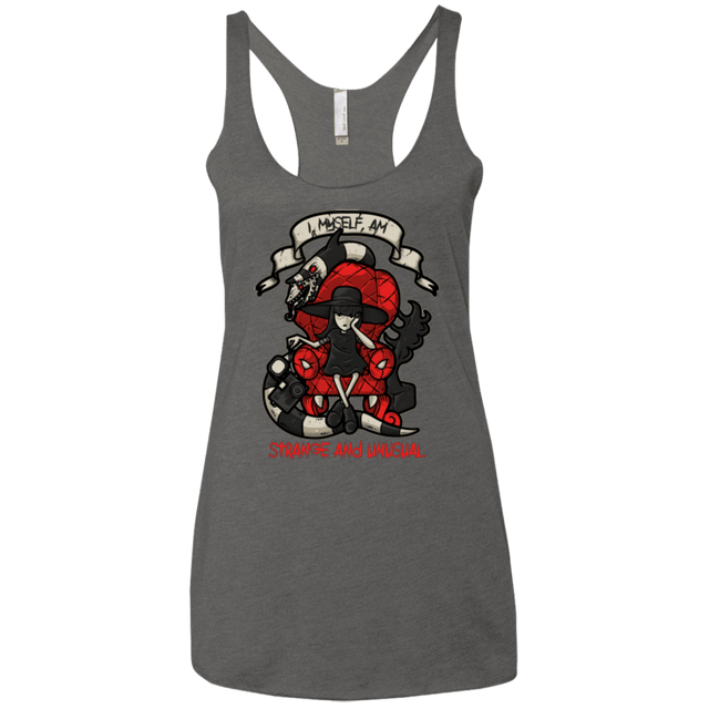 T-Shirts Premium Heather / X-Small LYDIA THE STRANGE Women's Triblend Racerback Tank