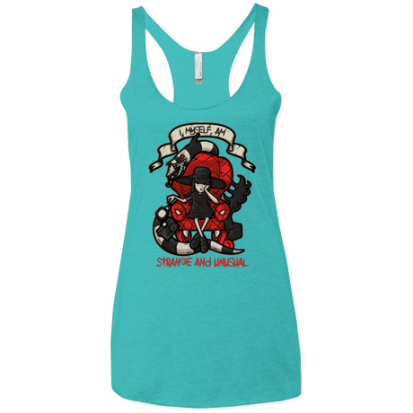 T-Shirts Tahiti Blue / X-Small LYDIA THE STRANGE Women's Triblend Racerback Tank