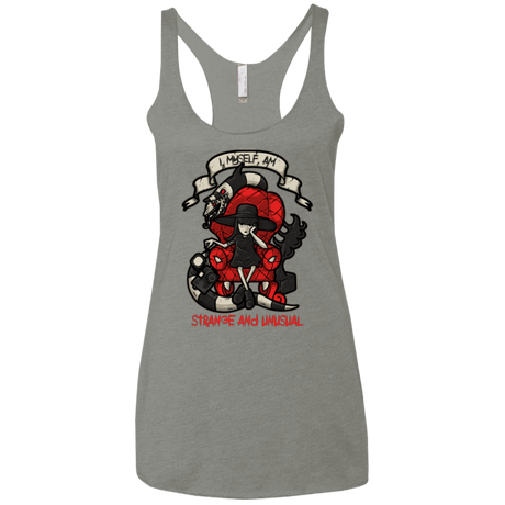 T-Shirts Venetian Grey / X-Small LYDIA THE STRANGE Women's Triblend Racerback Tank