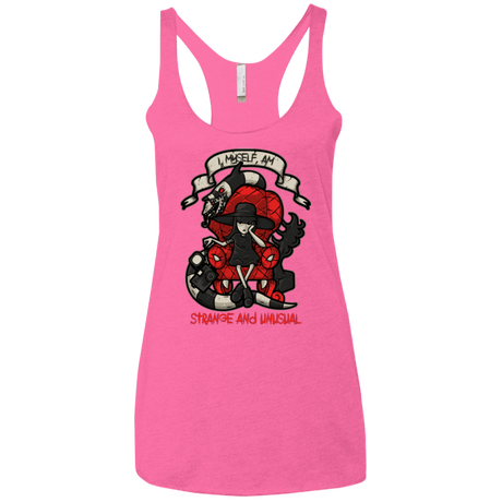 T-Shirts Vintage Pink / X-Small LYDIA THE STRANGE Women's Triblend Racerback Tank