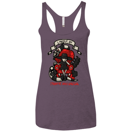 T-Shirts Vintage Purple / X-Small LYDIA THE STRANGE Women's Triblend Racerback Tank