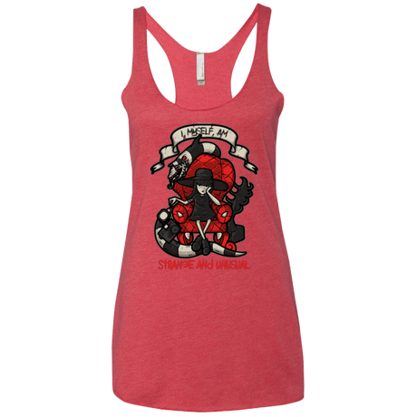 T-Shirts Vintage Red / X-Small LYDIA THE STRANGE Women's Triblend Racerback Tank
