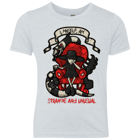 T-Shirts Heather White / YXS LYDIA THE STRANGE Youth Triblend T-Shirt