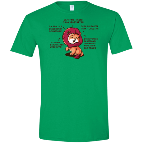 T-Shirts Irish Green / S Lyin Lion Men's Semi-Fitted Softstyle