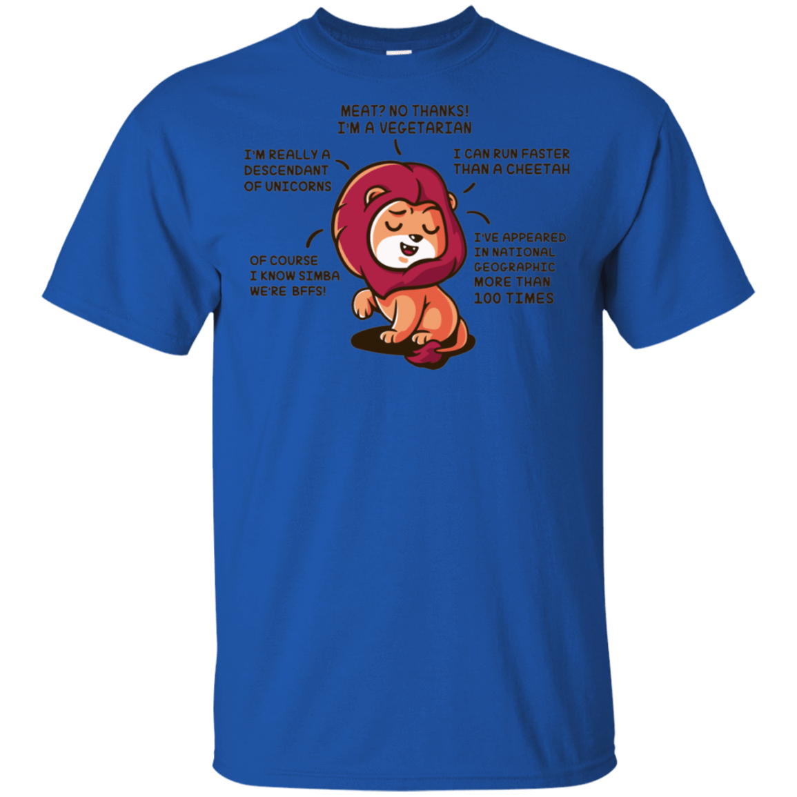 T-Shirts Royal / S Lyin Lion T-Shirt