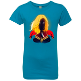 T-Shirts Turquoise / YXS M A R V E L Girls Premium T-Shirt