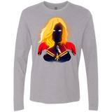 T-Shirts Heather Grey / S M A R V E L Men's Premium Long Sleeve