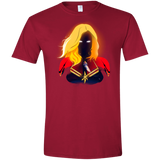 T-Shirts Cardinal Red / S M A R V E L Men's Semi-Fitted Softstyle