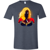 T-Shirts Heather Navy / S M A R V E L Men's Semi-Fitted Softstyle