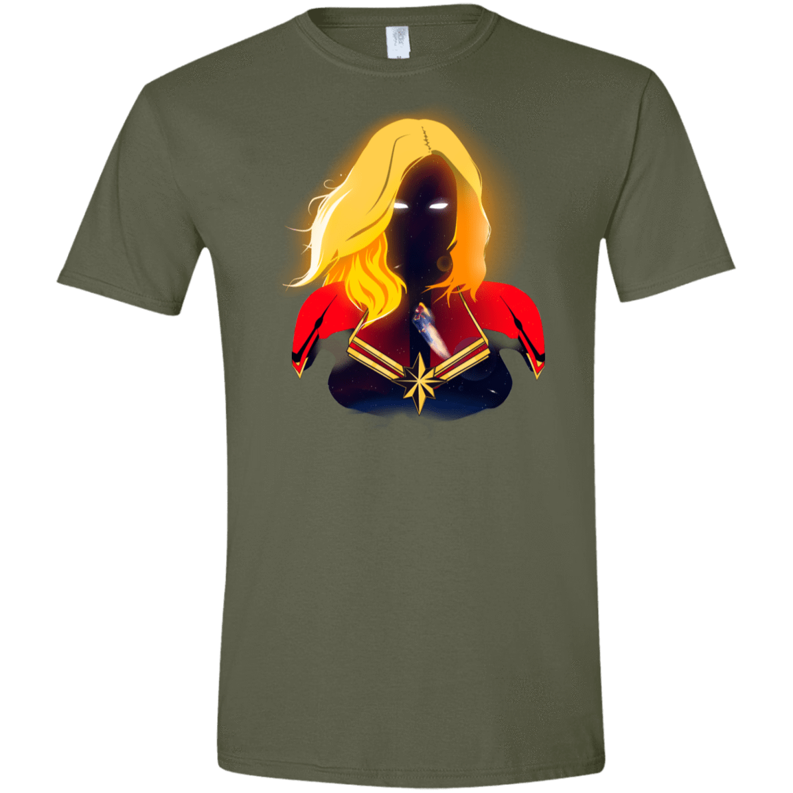 T-Shirts Military Green / S M A R V E L Men's Semi-Fitted Softstyle