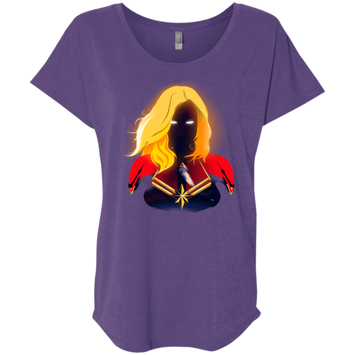 T-Shirts Purple Rush / X-Small M A R V E L Triblend Dolman Sleeve