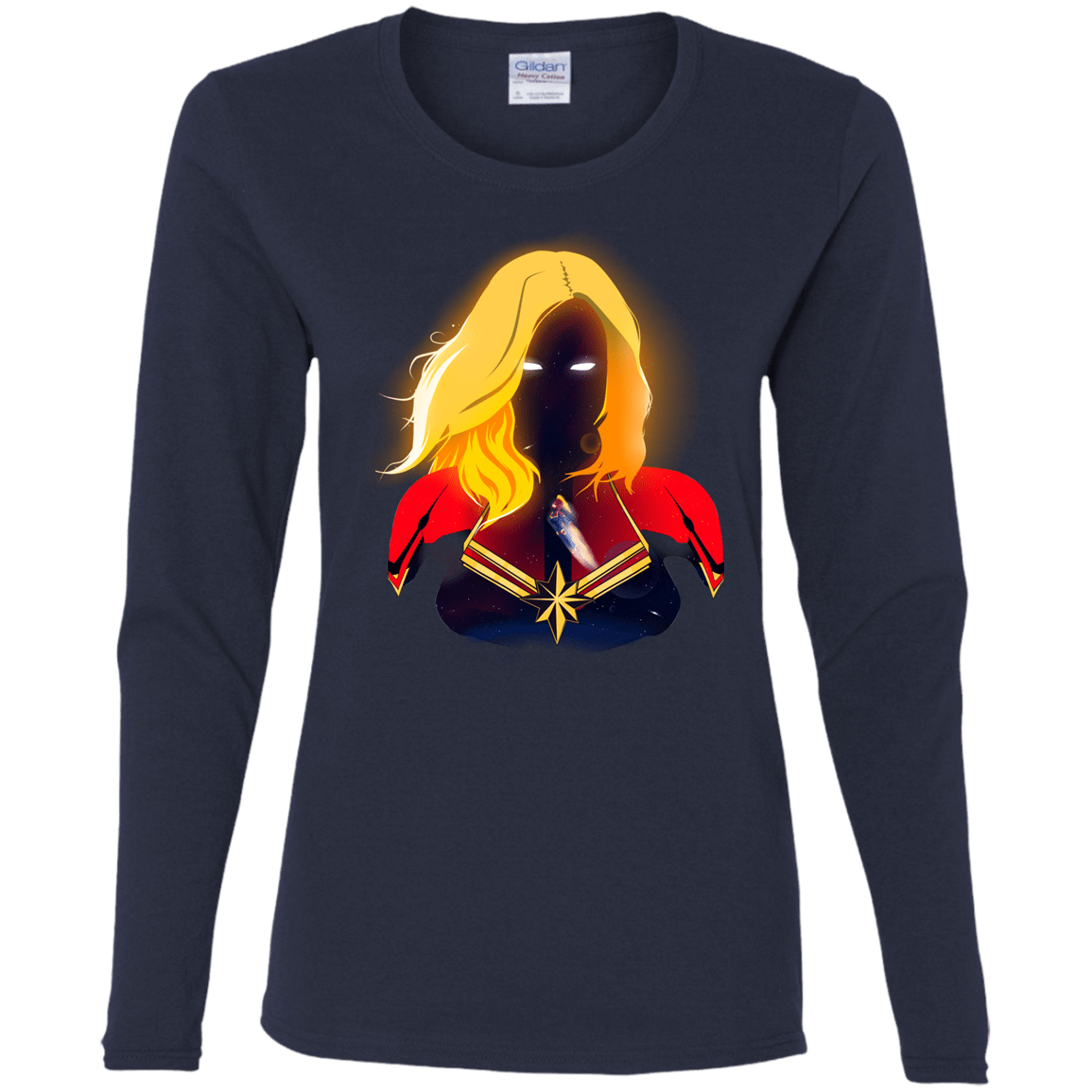 T-Shirts Navy / S M A R V E L Women's Long Sleeve T-Shirt