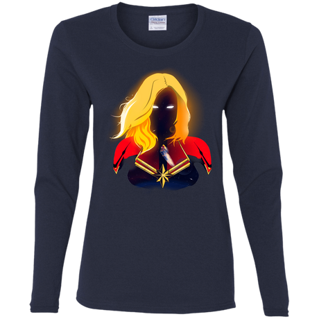 T-Shirts Navy / S M A R V E L Women's Long Sleeve T-Shirt