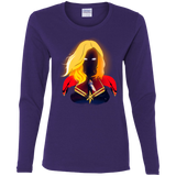 T-Shirts Purple / S M A R V E L Women's Long Sleeve T-Shirt