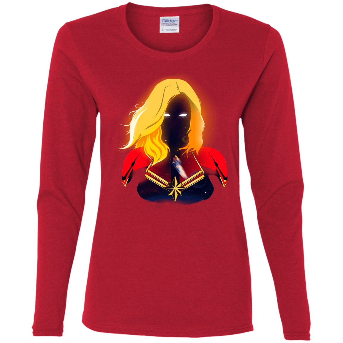 T-Shirts Red / S M A R V E L Women's Long Sleeve T-Shirt