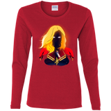 T-Shirts Red / S M A R V E L Women's Long Sleeve T-Shirt