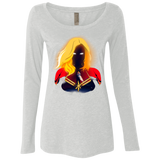 T-Shirts Heather White / S M A R V E L Women's Triblend Long Sleeve Shirt