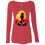 T-Shirts Vintage Red / S M A R V E L Women's Triblend Long Sleeve Shirt