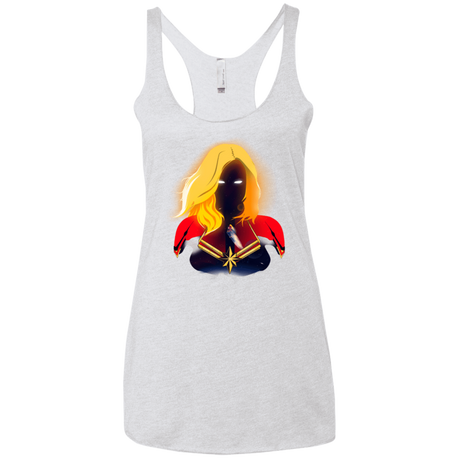 T-Shirts Heather White / X-Small M A R V E L Women's Triblend Racerback Tank