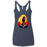 T-Shirts Vintage Navy / X-Small M A R V E L Women's Triblend Racerback Tank