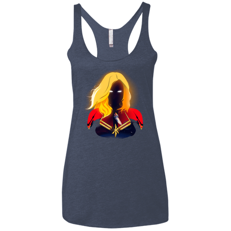 T-Shirts Vintage Navy / X-Small M A R V E L Women's Triblend Racerback Tank