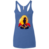 T-Shirts Vintage Royal / X-Small M A R V E L Women's Triblend Racerback Tank