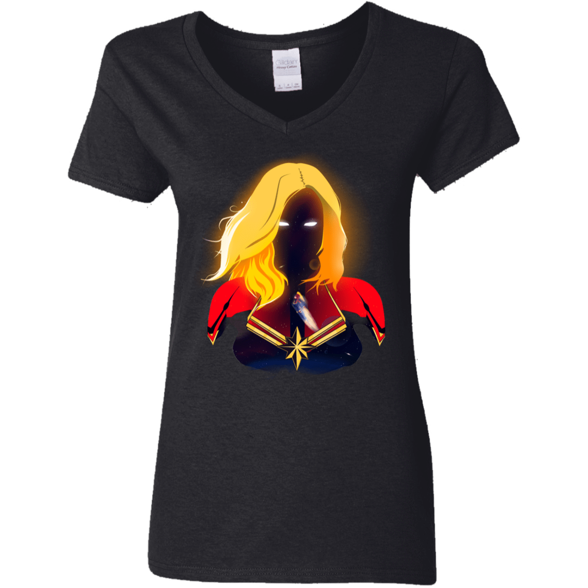 T-Shirts Black / S M A R V E L Women's V-Neck T-Shirt