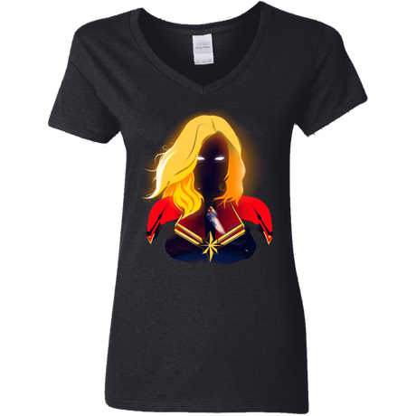 T-Shirts Black / S M A R V E L Women's V-Neck T-Shirt