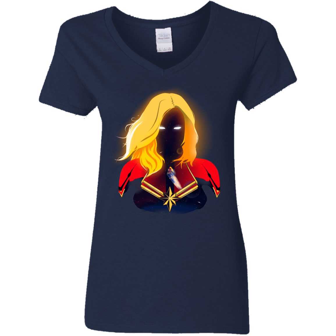 T-Shirts Navy / S M A R V E L Women's V-Neck T-Shirt