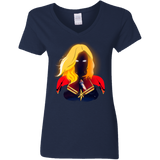 T-Shirts Navy / S M A R V E L Women's V-Neck T-Shirt