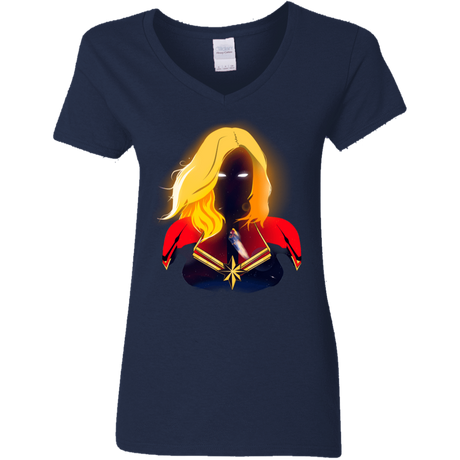 T-Shirts Navy / S M A R V E L Women's V-Neck T-Shirt