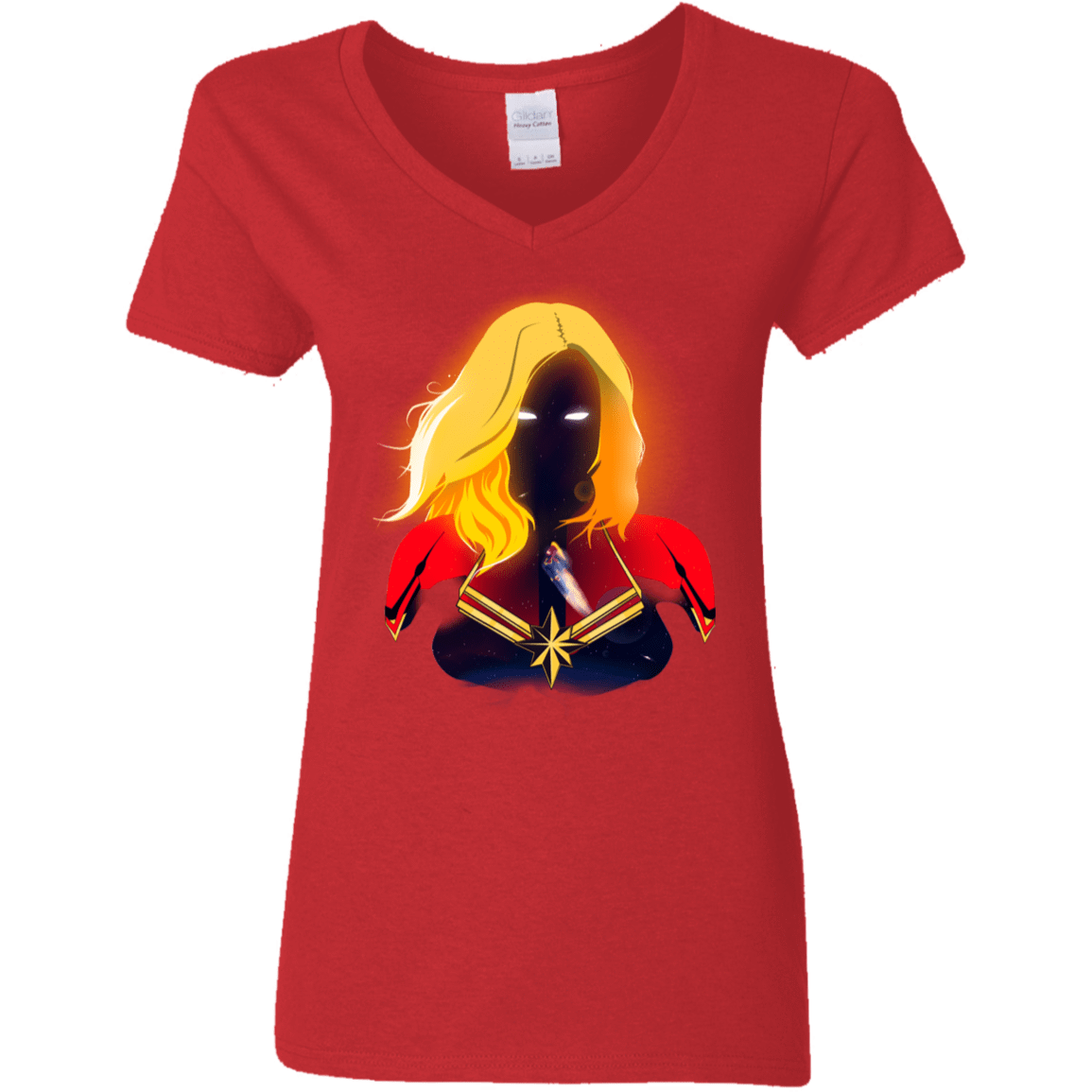 T-Shirts Red / S M A R V E L Women's V-Neck T-Shirt