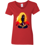 T-Shirts Red / S M A R V E L Women's V-Neck T-Shirt