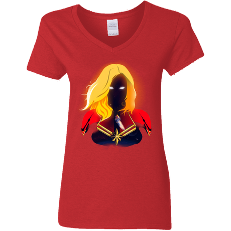 T-Shirts Red / S M A R V E L Women's V-Neck T-Shirt