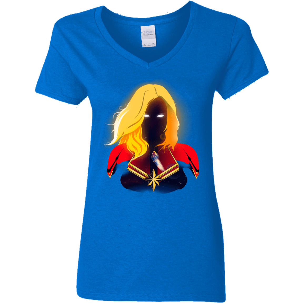 T-Shirts Royal / S M A R V E L Women's V-Neck T-Shirt