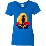 T-Shirts Royal / S M A R V E L Women's V-Neck T-Shirt