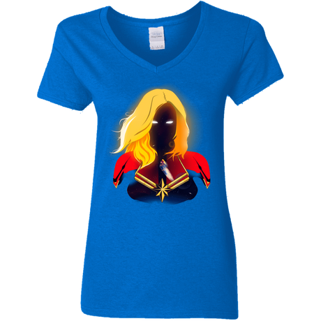 T-Shirts Royal / S M A R V E L Women's V-Neck T-Shirt