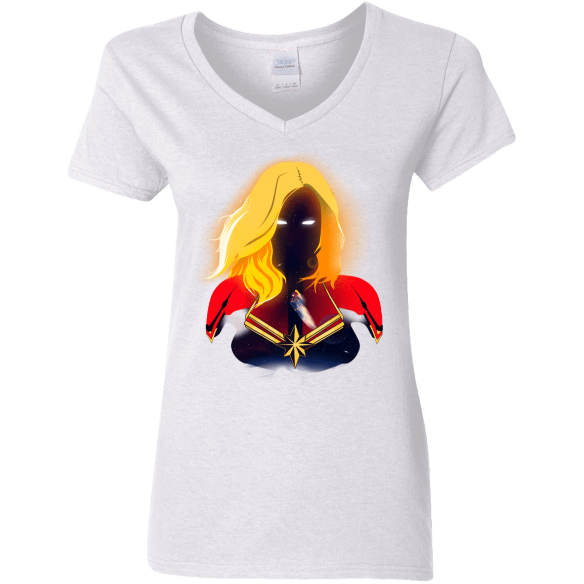 T-Shirts White / S M A R V E L Women's V-Neck T-Shirt