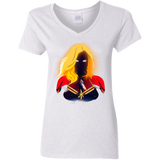 T-Shirts White / S M A R V E L Women's V-Neck T-Shirt