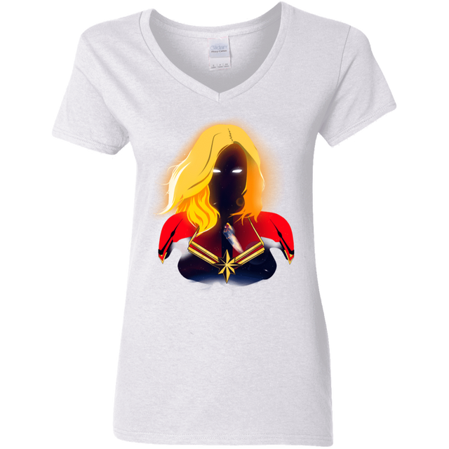 T-Shirts White / S M A R V E L Women's V-Neck T-Shirt