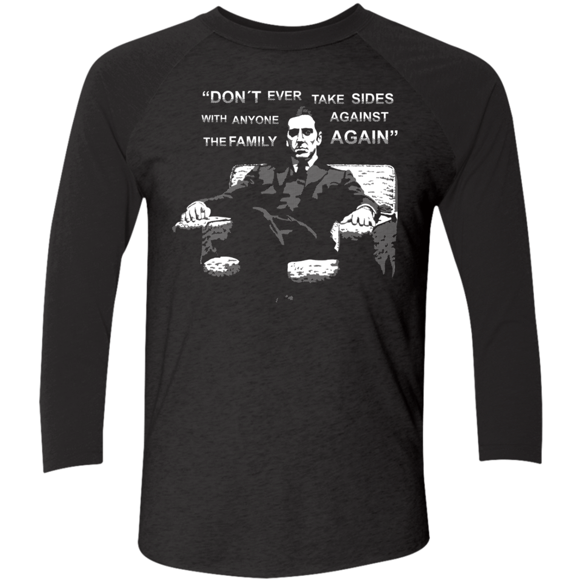 T-Shirts Vintage Black/Vintage Black / X-Small M Corleone Men's Triblend 3/4 Sleeve