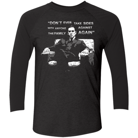 T-Shirts Vintage Black/Vintage Black / X-Small M Corleone Men's Triblend 3/4 Sleeve