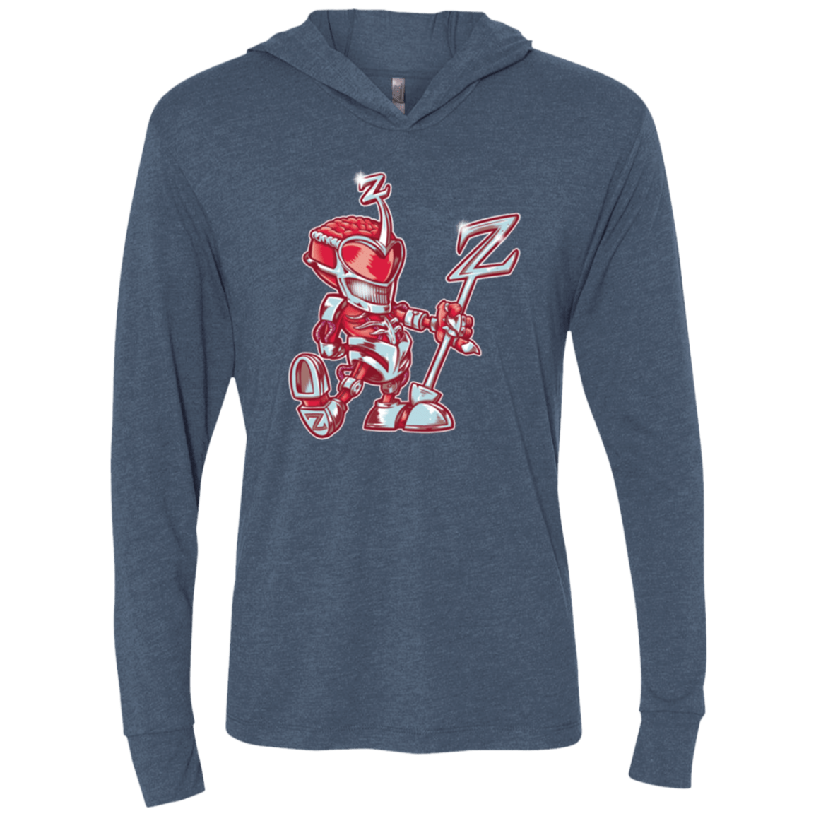 T-Shirts Indigo / X-Small M.O.U.S.Zedd Triblend Long Sleeve Hoodie Tee