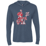 T-Shirts Indigo / X-Small M.O.U.S.Zedd Triblend Long Sleeve Hoodie Tee