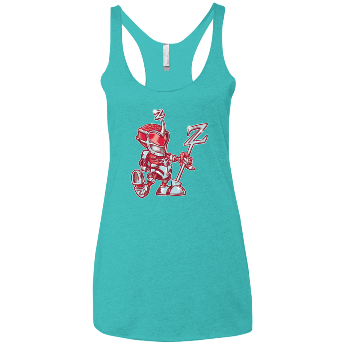 T-Shirts Tahiti Blue / X-Small M.O.U.S.Zedd Women's Triblend Racerback Tank