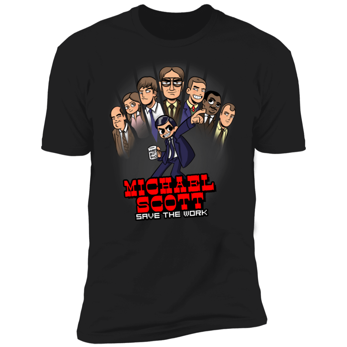 T-Shirts Black / X-Small M Scott Save the Work Men's Premium T-Shirt