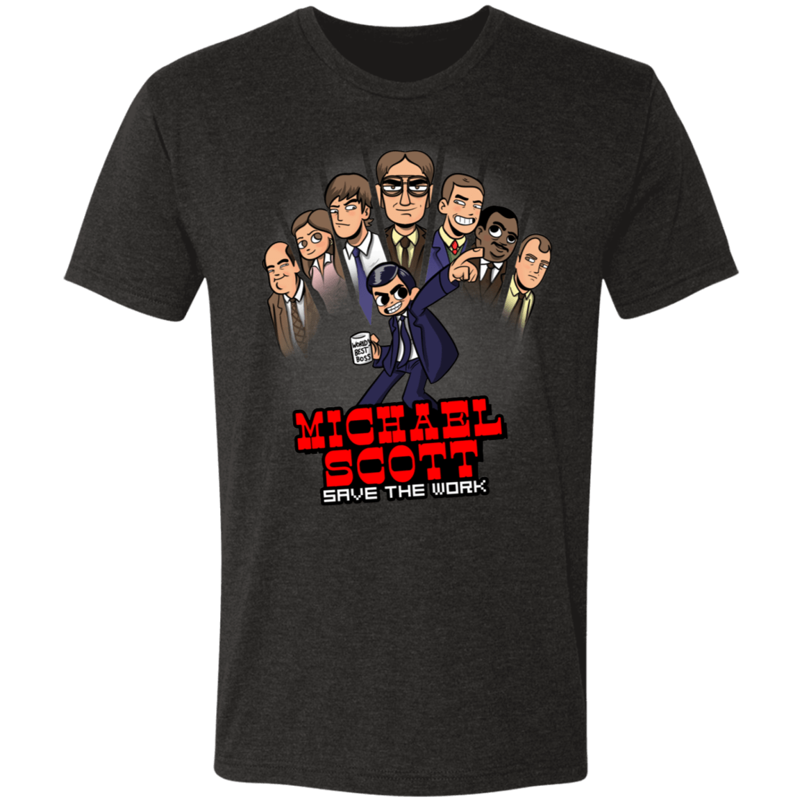 T-Shirts Vintage Black / S M Scott Save the Work Men's Triblend T-Shirt