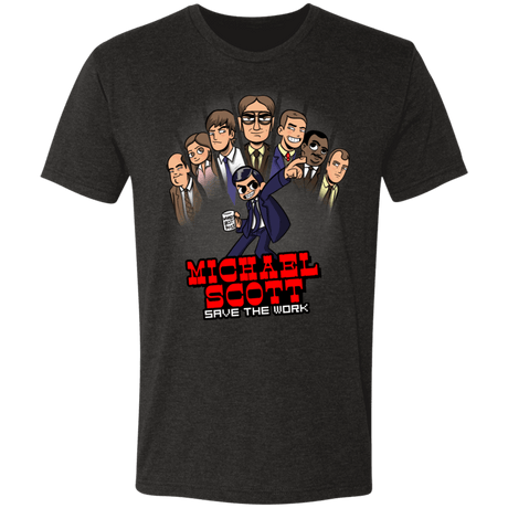 T-Shirts Vintage Black / S M Scott Save the Work Men's Triblend T-Shirt